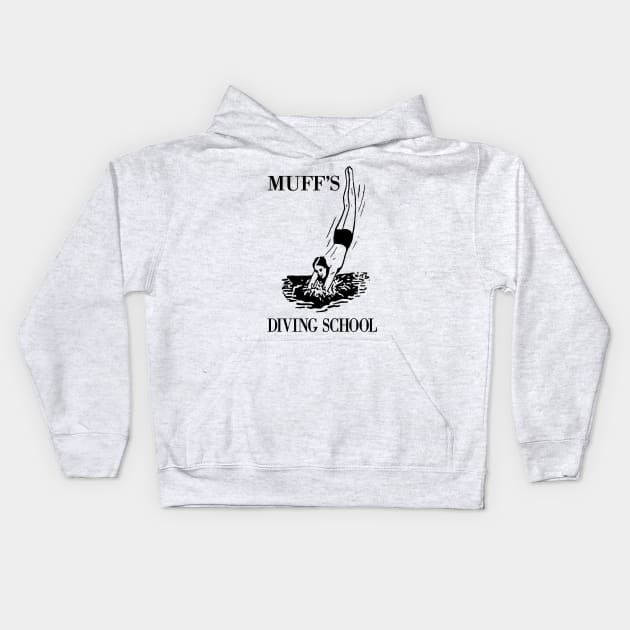 Muff's Diving School Kids Hoodie by tvshirts